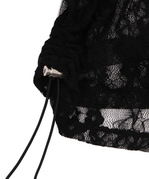 レースダブルジップパーカー