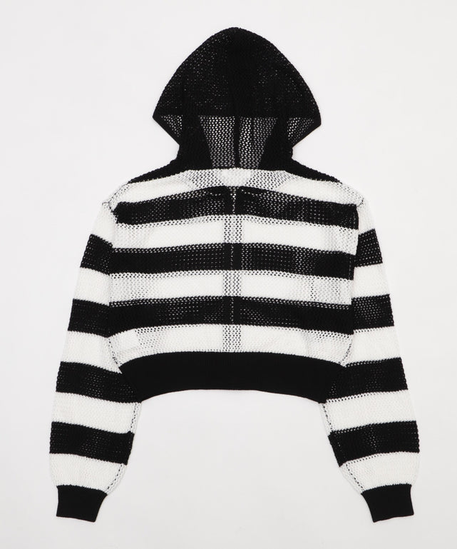 メッシュニットショートパーカー