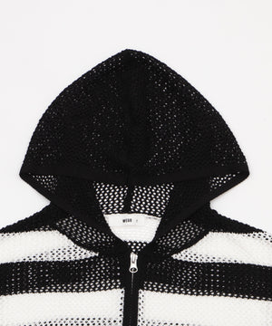 メッシュニットショートパーカー