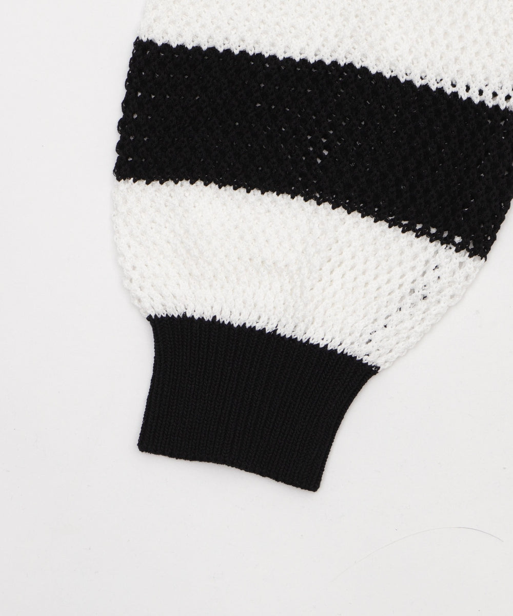 メッシュニットショートパーカー