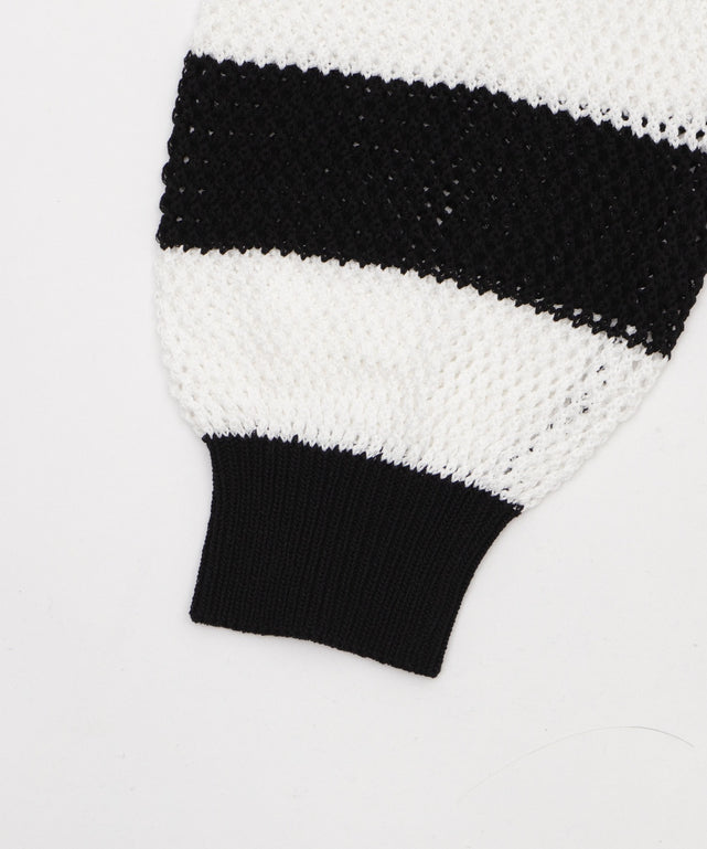 メッシュニットショートパーカー