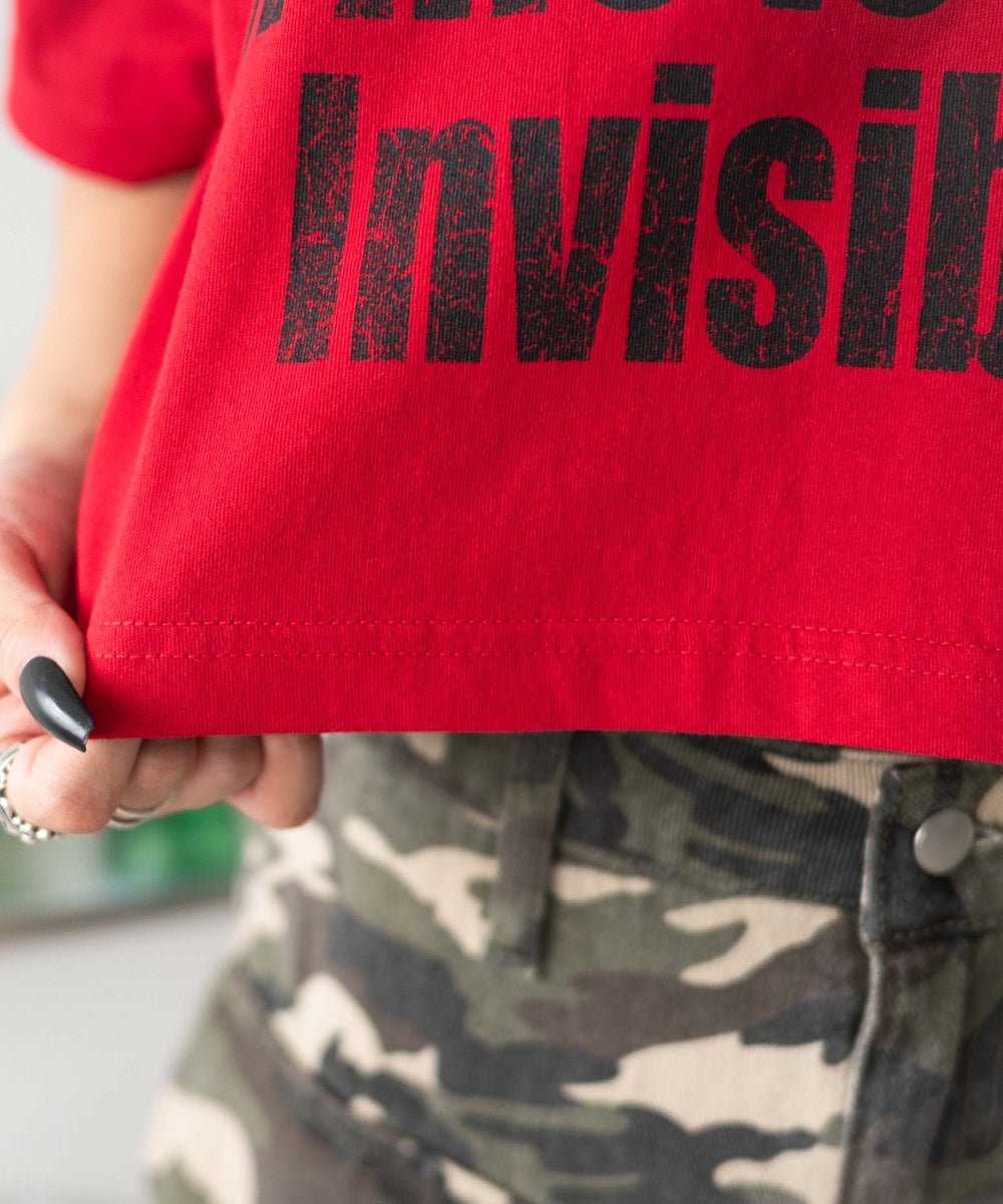 グラフィックオフショルショートT