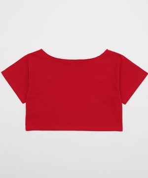 グラフィックオフショルショートT