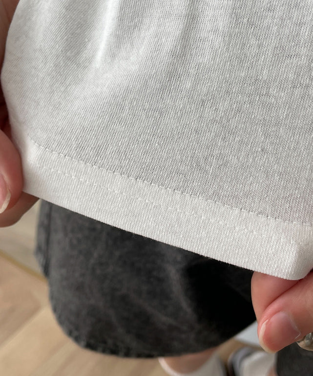 レースショルダーショートT