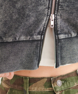 半袖ショートパーカー