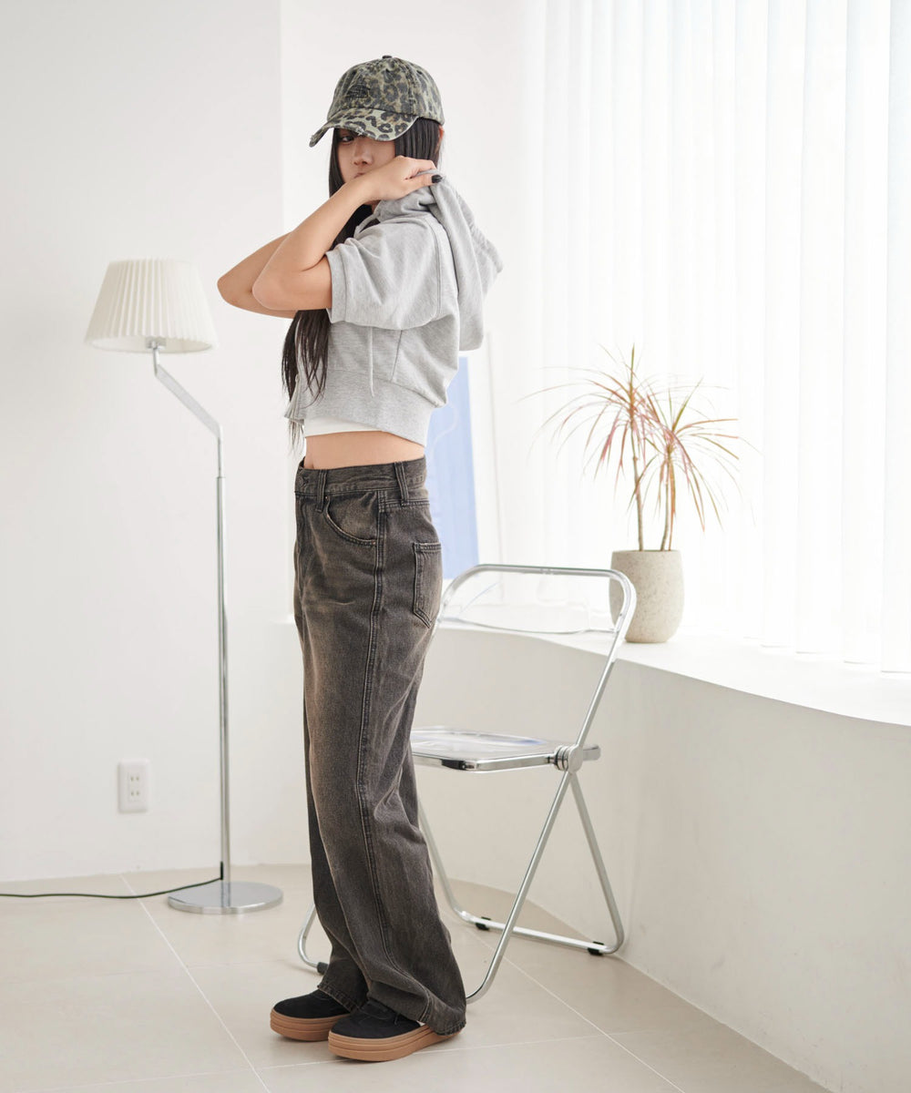 杢グレー モデル：160cm F着用