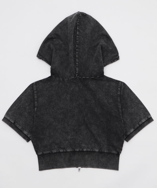 半袖ショートパーカー