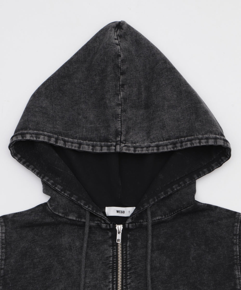 半袖ショートパーカー