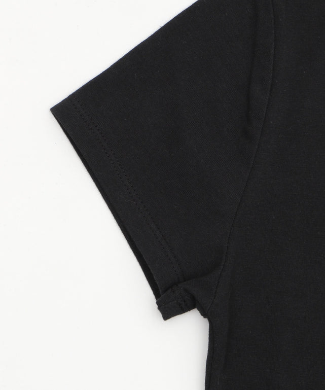 ラインストーンハートグラフィックちびT