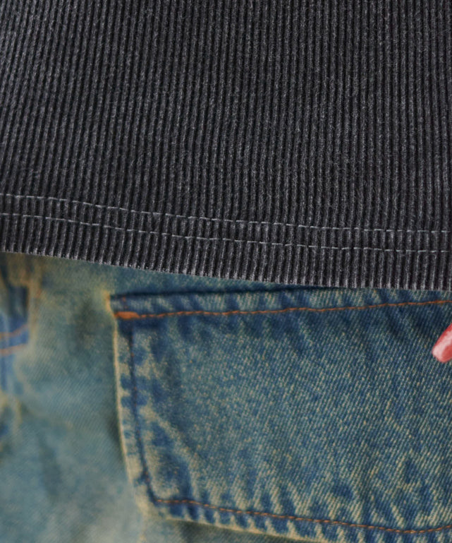 レースアップフードチビT