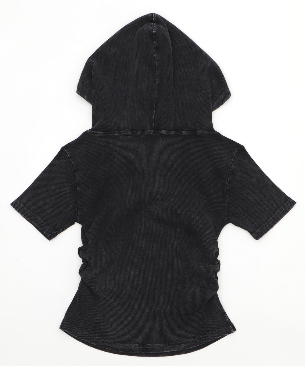 レースアップフードチビT