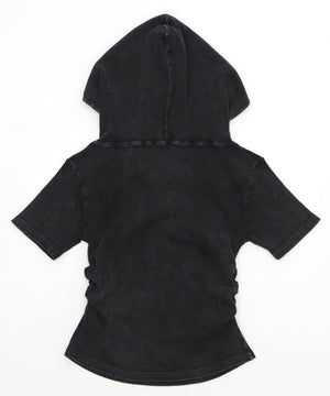 レースアップフードチビT