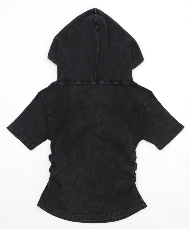 レースアップフードチビT