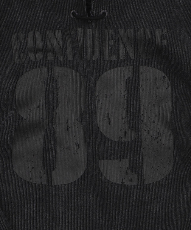 レースアップフードチビT