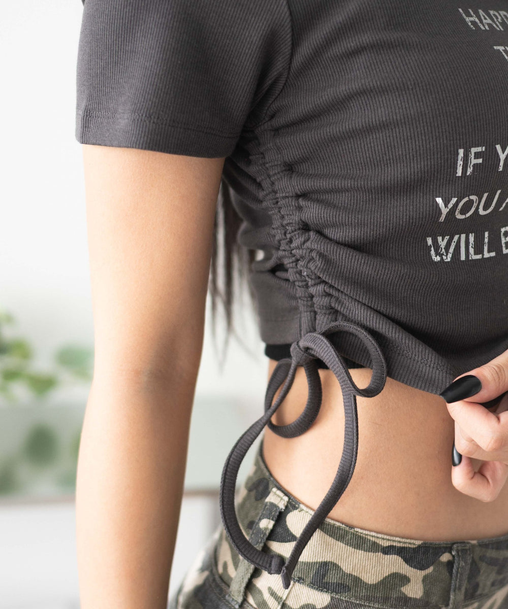 グラフィックサイドドロストリブちびT