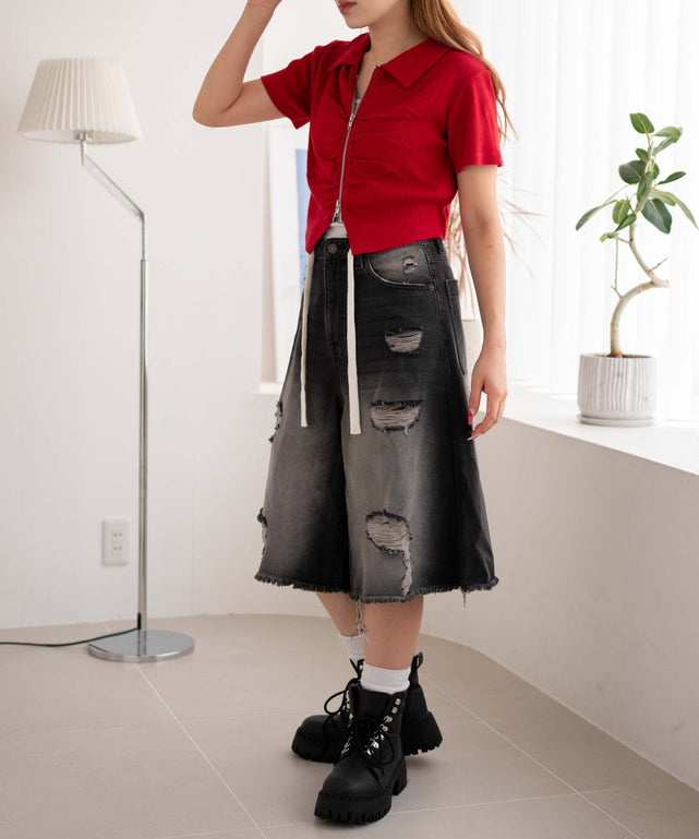 レッド モデル：155cm F着用