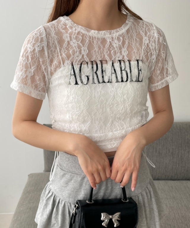 ホワイト モデル:157cm F着用