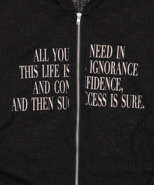 グラフィックシアーリブパーカー