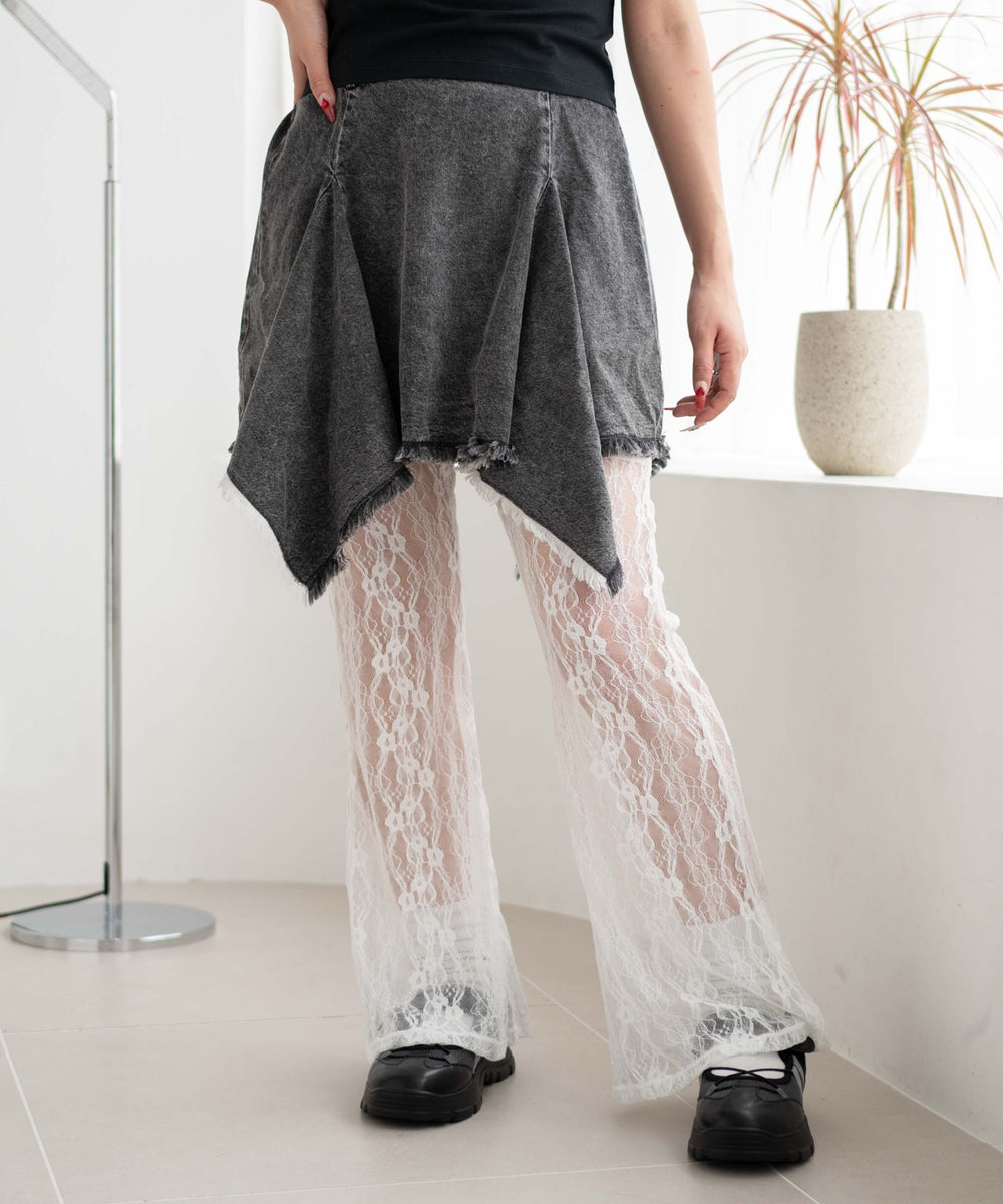 デニムブラックソノタ モデル：155cm F着用