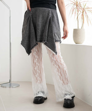 デニムブラックソノタ モデル：155cm F着用