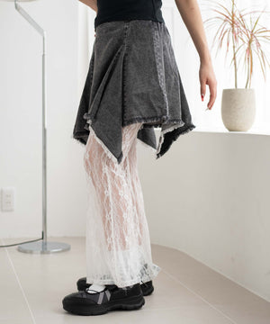 デニムブラックソノタ モデル：155cm F着用