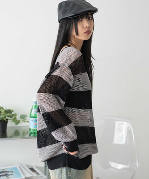 グレーボーダー モデル：160cm F着用