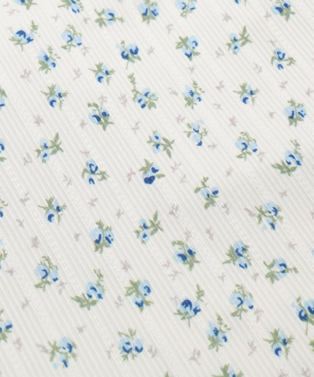 花柄レースカップインキャミ