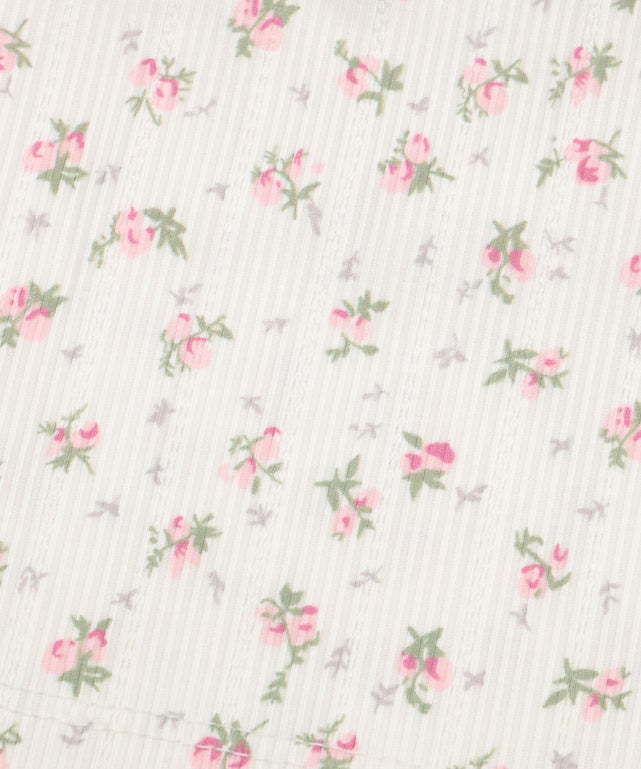 花柄レースカップインキャミ