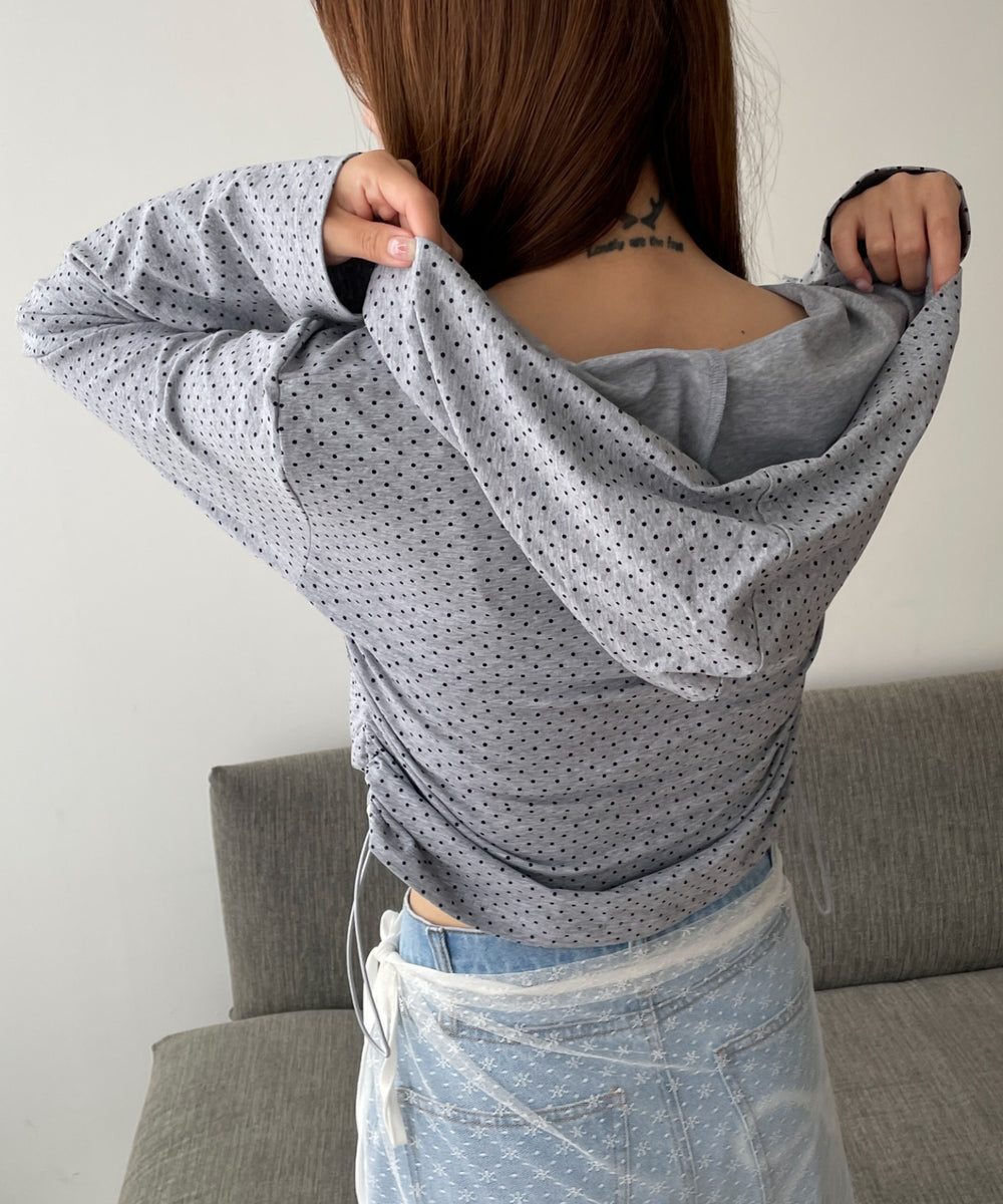 Lグレー　モデル:157cm F着用