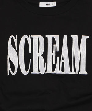 ロゴレースドロストショートT