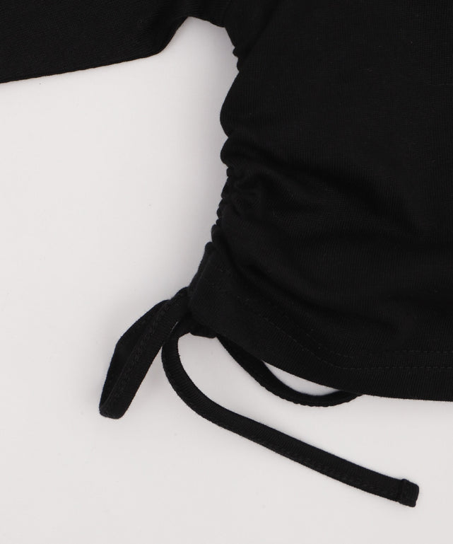 ロゴレースドロストショートT