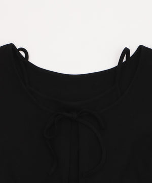 キャミドッキングカーデトップス