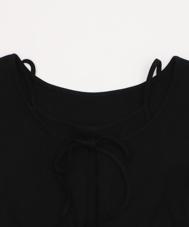 キャミドッキングカーデトップス