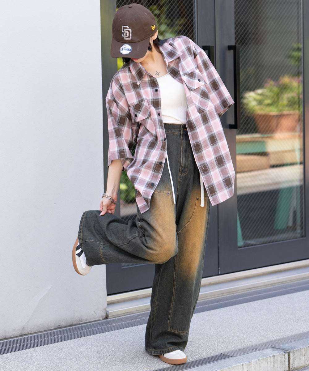 柄7 モデル:159cm M着用