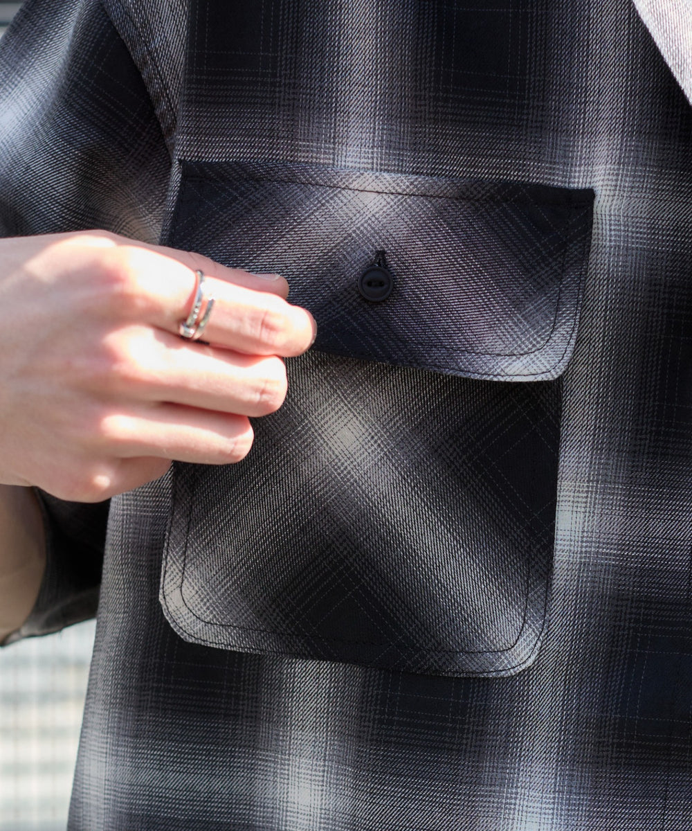 オンブレチェックシャツ（SS）