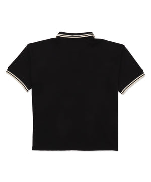 ワッフルラインポロ