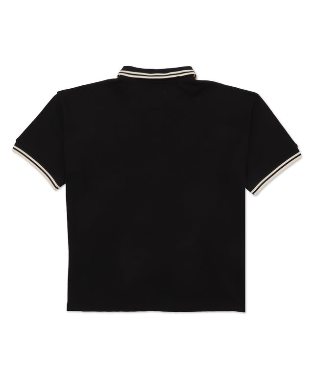 ワッフルラインポロ