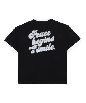 アクセ付きリンガーグラフィックT（SS）