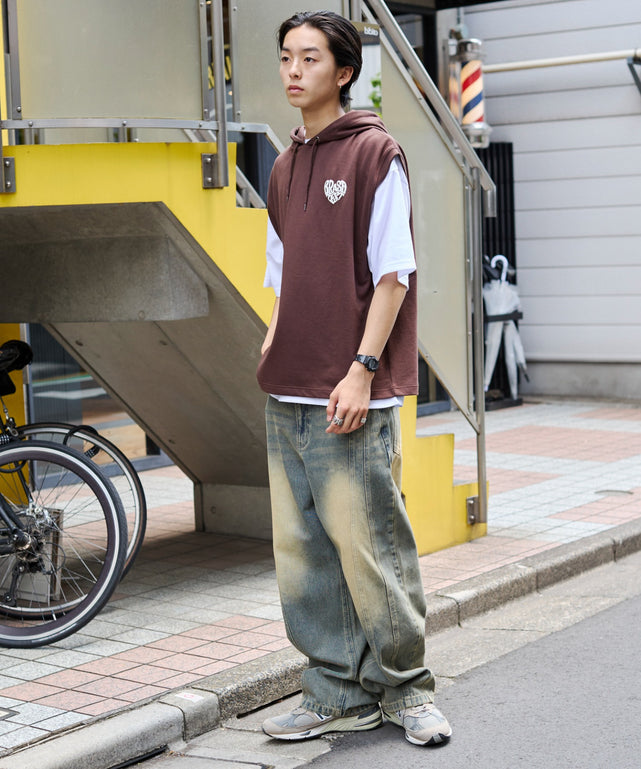 ブラウン　モデル:178cm L着用