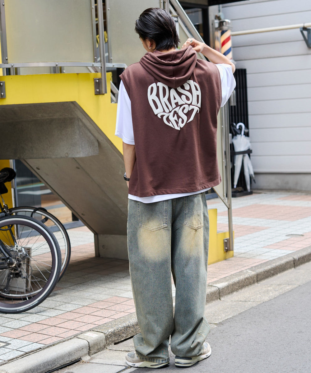 ブラウン　モデル:178cm L着用