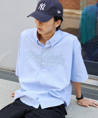 オックスフォードダメージアップリケシャツ（SS）