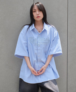 ブルーストライプ　モデル:159cm L着用