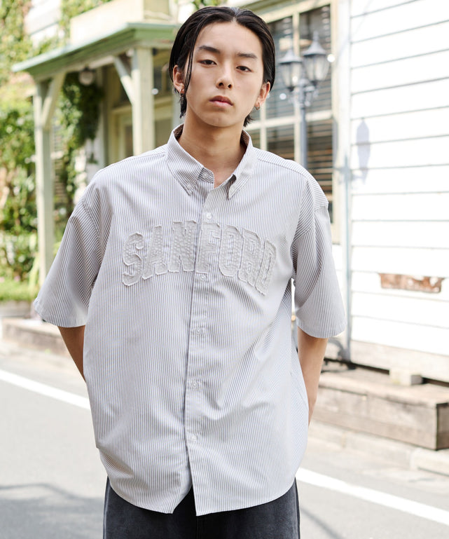 グレーストライプ モデル：178cm L着用