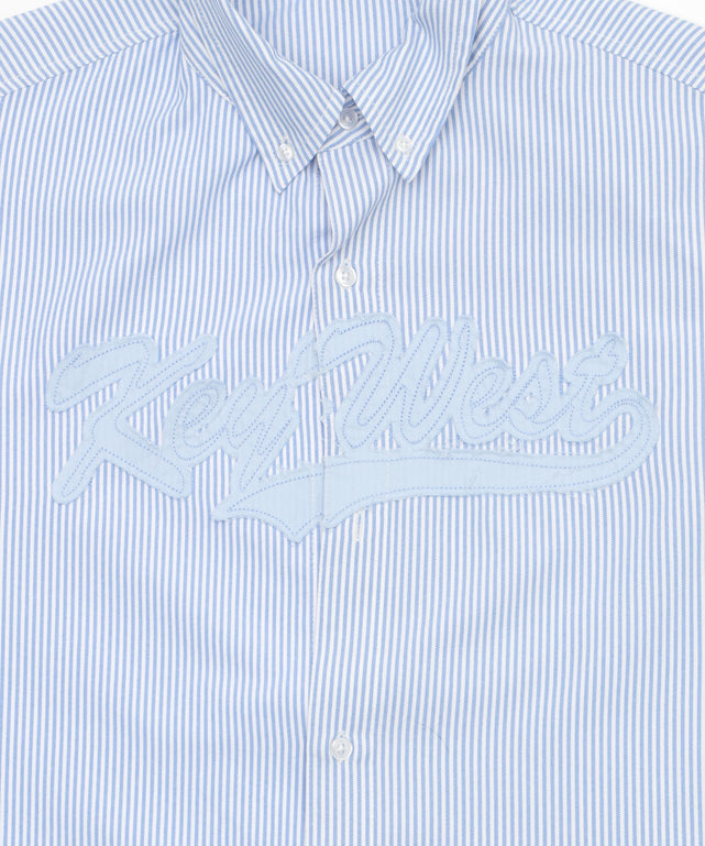 オックスフォードダメージアップリケシャツ（SS）