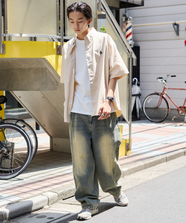 ベージュ モデル：178cm L着用