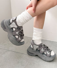 クリアライトソールレースアップサンダル