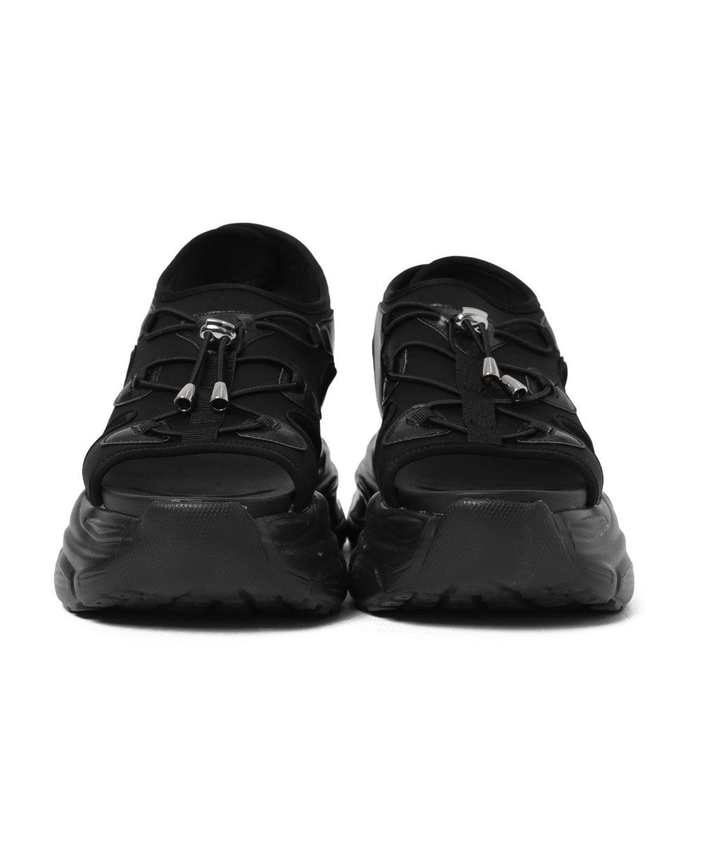 クリアライトソールレースアップサンダル