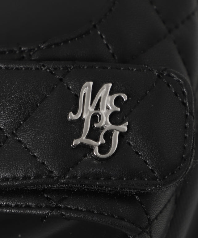 厚底キルティングサンダル