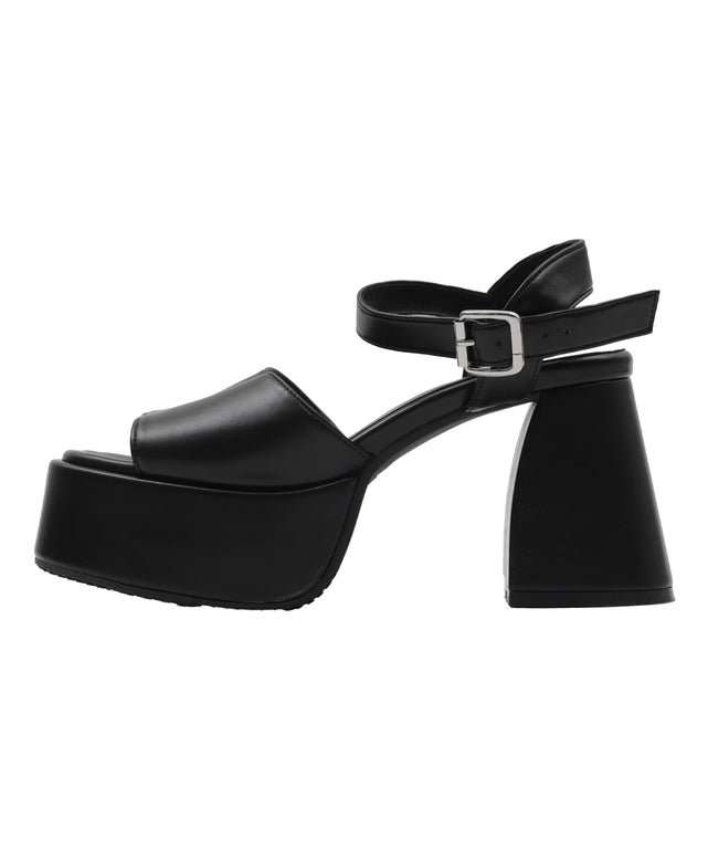 ストーム付きヒールサンダル