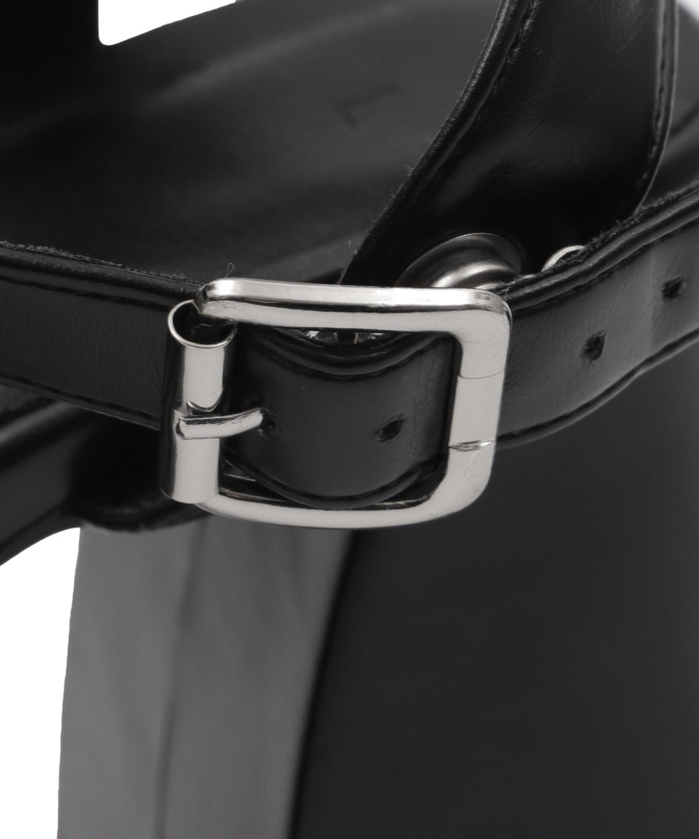 ストーム付きヒールサンダル